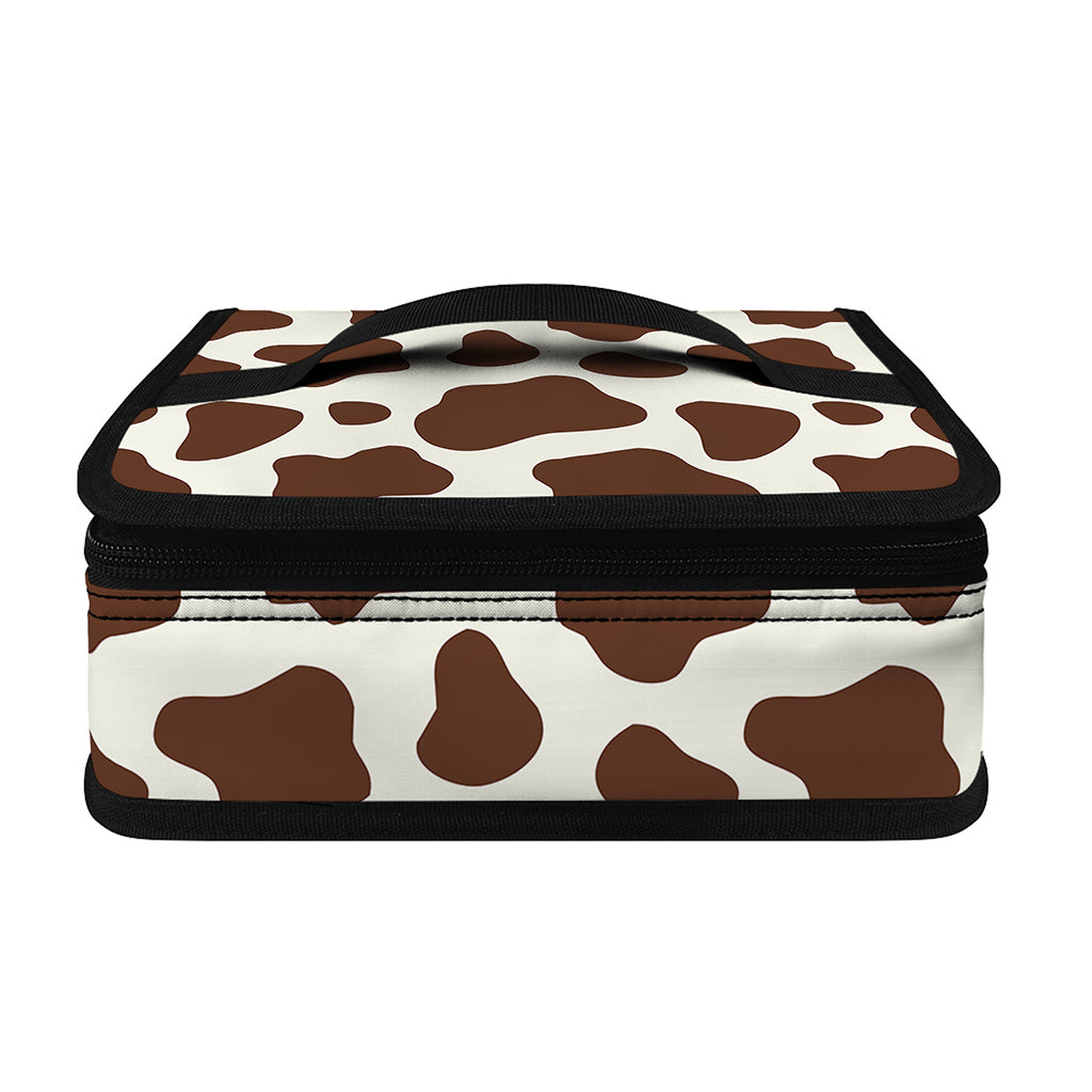 Brown And White Cow Print Small Lunch Bag