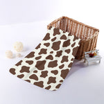 Brown And White Cow Print Towel