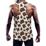 Brown And White Cow Print Training Tank Top