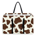 Brown And White Cow Print Utility Tote Bag