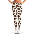 Brown And White Cow Print Women's Leggings