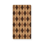 Brown Argyle Pattern Print Baby Crib Sheet