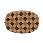 Brown Argyle Pattern Print Car Side Mirror Covers