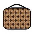 Brown Argyle Pattern Print Classic Bible Case