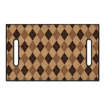Brown Argyle Pattern Print Golf Cart Seat Cover
