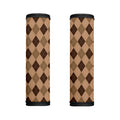 Brown Argyle Pattern Print Handle Covers