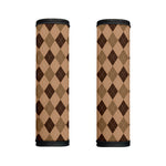 Brown Argyle Pattern Print Handle Covers