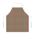 Brown Beige And Red Glen Plaid Print Adjustable Apron