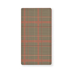 Brown Beige And Red Glen Plaid Print Baby Crib Sheet