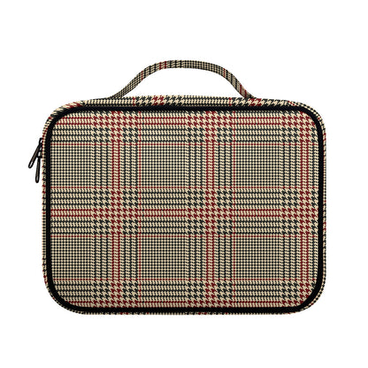 Brown Beige And Red Glen Plaid Print Briefcase Bible Bag