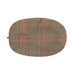 Brown Beige And Red Glen Plaid Print Car Side Mirror Covers