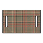 Brown Beige And Red Glen Plaid Print Golf Cart Seat Cover