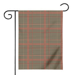 Brown Beige And Red Glen Plaid Print House Flag