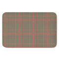 Brown Beige And Red Glen Plaid Print Indoor Door Mat