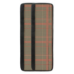 Brown Beige And Red Glen Plaid Print Refrigerator Handle Covers