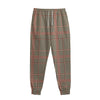 Brown Beige And Red Glen Plaid Print Sweatpants