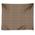 Brown Beige And Red Glen Plaid Print Tapestry