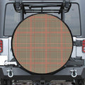 Brown Beige And Red Glen Plaid Print Tire Cover