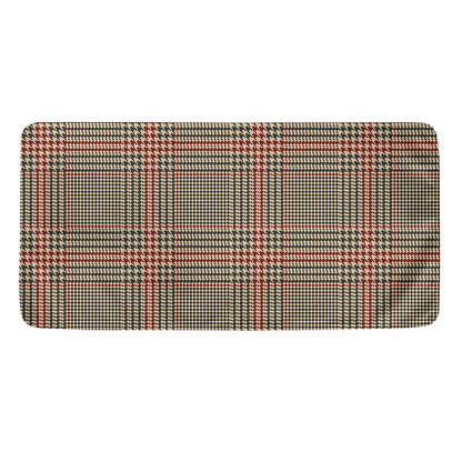 Brown Beige And Red Glen Plaid Print Towel