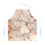 Brown Beige Marble Print Adjustable Apron