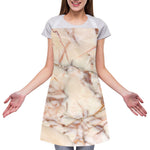 Brown Beige Marble Print Adjustable Apron