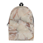 Brown Beige Marble Print Backpack