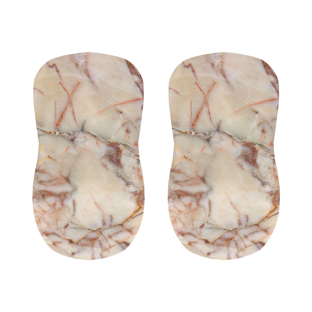 Brown Beige Marble Print Bar Stool Covers