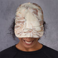 Brown Beige Marble Print Baseball Cap