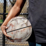Brown Beige Marble Print Basketball