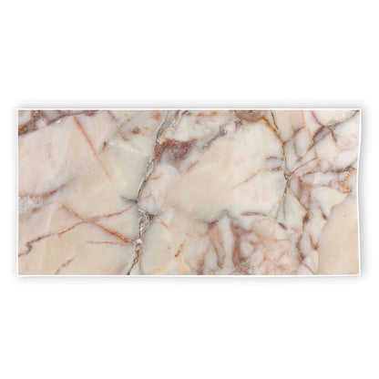Brown Beige Marble Print Beach Towel