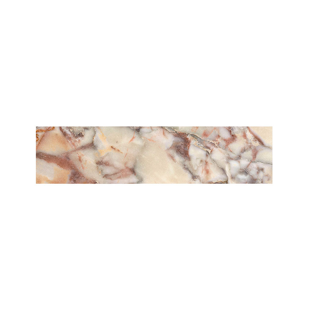 Brown Beige Marble Print Bed Runner