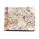 Brown Beige Marble Print Bifold Wallet