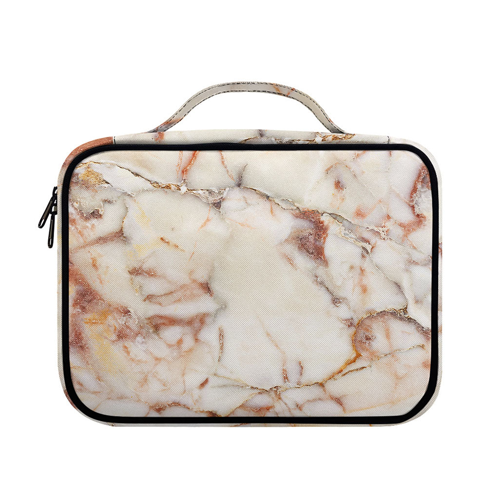 Brown Beige Marble Print Briefcase Bible Bag