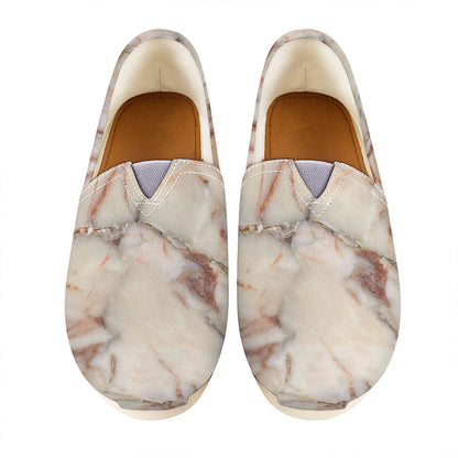 Brown Beige Marble Print Casual Shoes