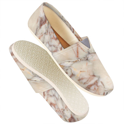 Brown Beige Marble Print Casual Shoes