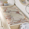 Brown Beige Marble Print Changing Pad Cover