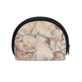 Brown Beige Marble Print Coin Purse