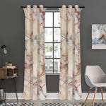 Brown Beige Marble Print Curtain