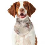 Brown Beige Marble Print Dog Bandana