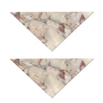 Brown Beige Marble Print Dog Bandana