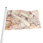 Brown Beige Marble Print Flag