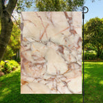 Brown Beige Marble Print Garden Flag
