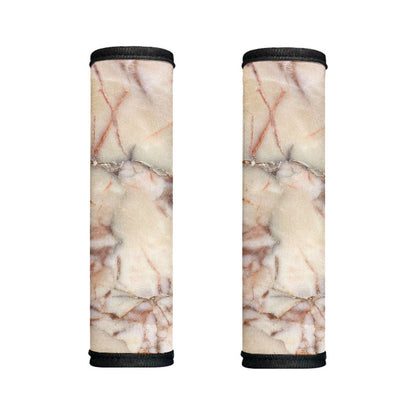 Brown Beige Marble Print Handle Covers