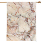 Brown Beige Marble Print House Flag