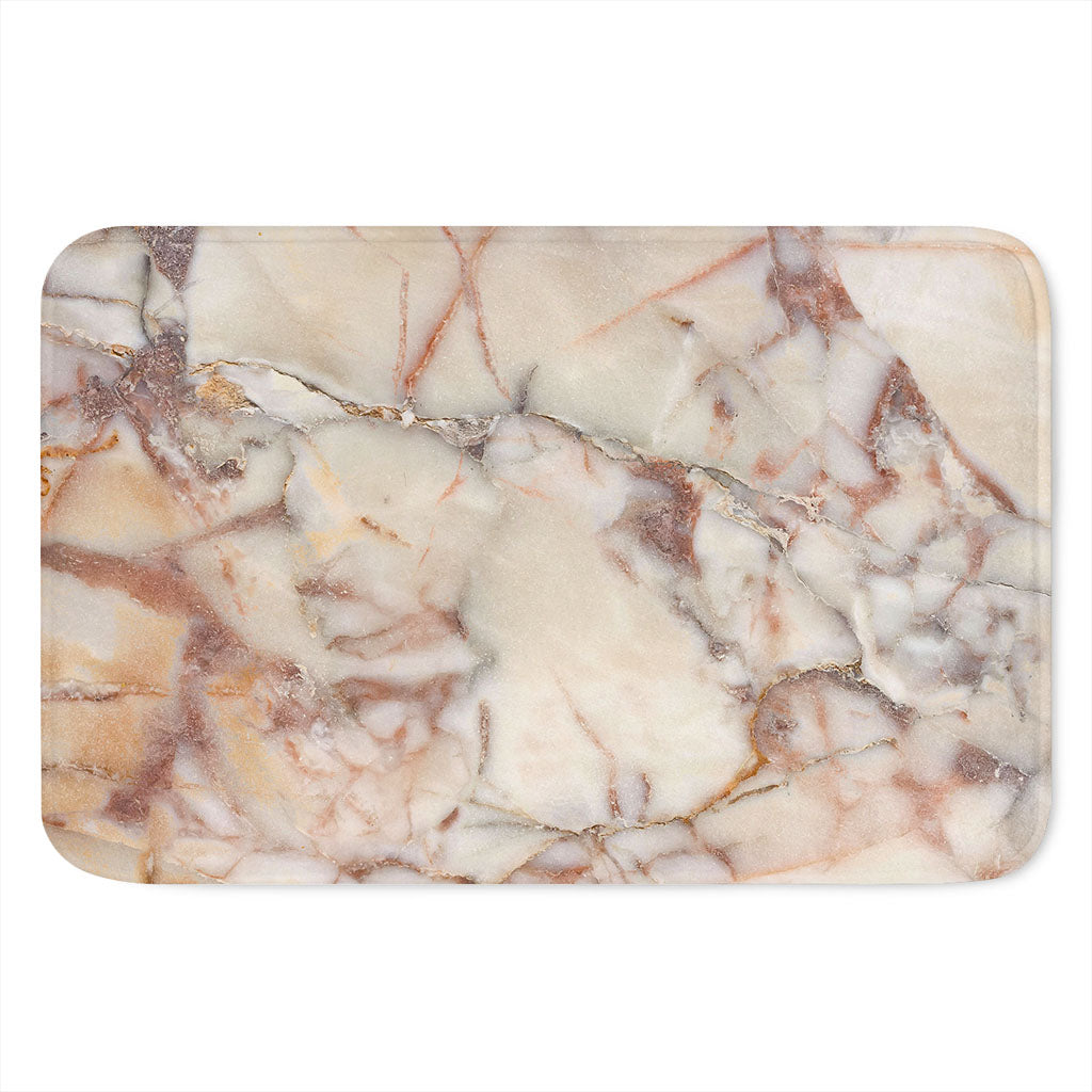 Brown Beige Marble Print Indoor Door Mat