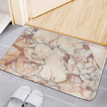 Brown Beige Marble Print Indoor Door Mat