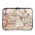 Brown Beige Marble Print Laptop Sleeve