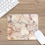 Brown Beige Marble Print Mouse Pad