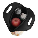 Brown Beige Marble Print Neoprene Lunch Bag