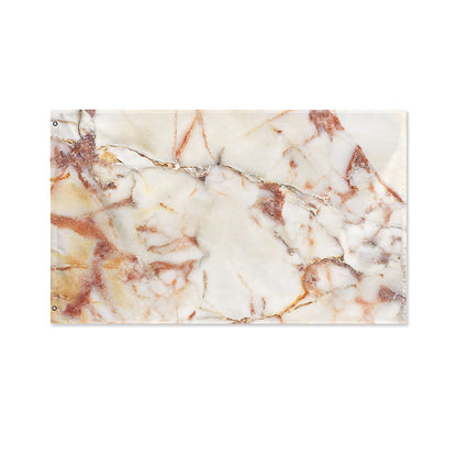Brown Beige Marble Print Polyester Flag